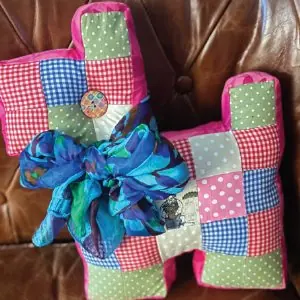 Patchwork cushions